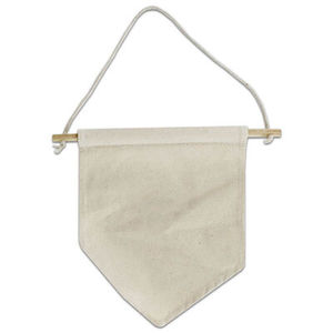 Hot Bán Đầy Màu Sắc Trống Thăng Hoa Cờ Cờ Tam Giác Đồng Bằng Tường Biểu Ngữ Linen Với Cực Bằng Gỗ Tự Nhiên Vải Cờ - Product Image 1
