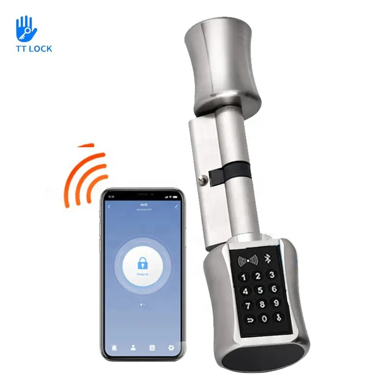 Beste Digitale Combinatie App Kaarten Smart Lock Cilinder Smart Slot Met Handvat Lock Cilinder