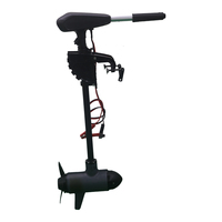 Moteur électrique de pêche sans balais 60LBS 12V, petit moteur hors-bord pour la pêche et les bateaux pneumatiques
