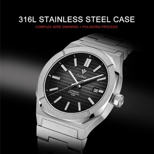 CADISEN C8200M Luxury <b>Automatic</b> Mechanical <b>Wristwatch</b> German Design Watch for Men Stainless Steel 100M Waterproof Fashion Watch - Product Image 2
