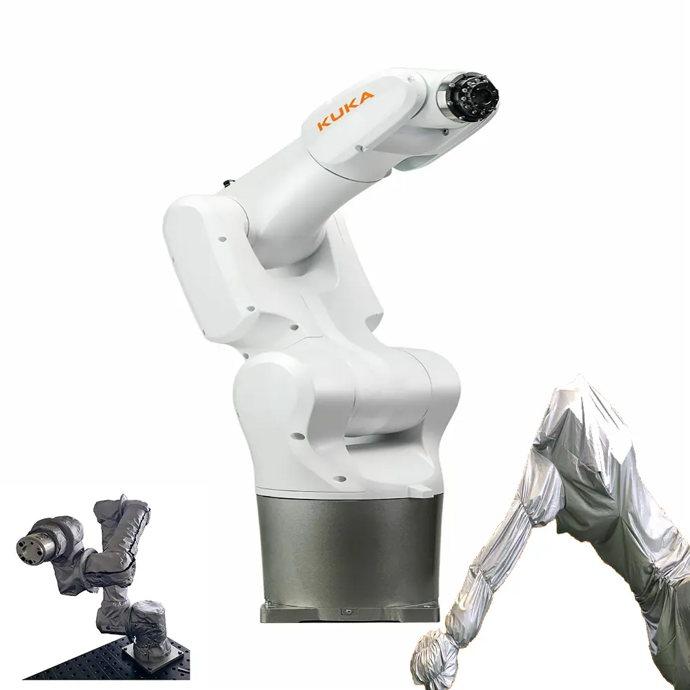 Robot KUKA ad alta precisione KR4 R600 braccio robotico per verniciatura a 6 assi con copertura protettiva per Robot per l'industria dei metalli