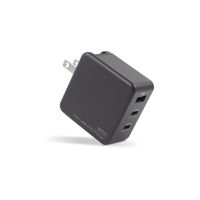 Chargeur rapide GaN 65W PD3.0 ignifuge avec protection contre les surtensions, prise US/EU, 3 ports, certifié CE FCC PSE, adaptateur de chargeur