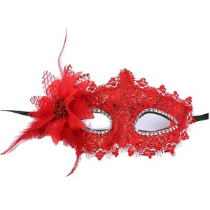 Costume <span class=keywords><strong>rose</strong></span> drôle Cosplay <span class=keywords><strong>masque</strong></span> vénitien Mardi Gras carnaval mascarade <span class=keywords><strong>masque</strong></span> plume <span class=keywords><strong>masque</strong></span> de fête pour fête approvisionnement décor de noël - Product Image 1