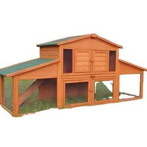 Toptan katı desen ahşap tavuk kümesi evler tavşan Pet Hutch kafes malzemeleri - Product Image 1