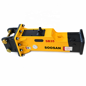 Martillo hidráulico silencioso SOOSAN SB35 para miniexcavadora, accesorio para demolición de rocas y trabajos de construcción - Product Image 1