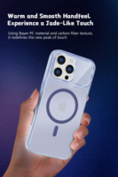 Nouvelle Coque de Téléphone Magnétique en Fibre de Carbone Transparente de Luxe Légère et de Haute Qualité pour iPhone 17 16 15 14 Pro Max