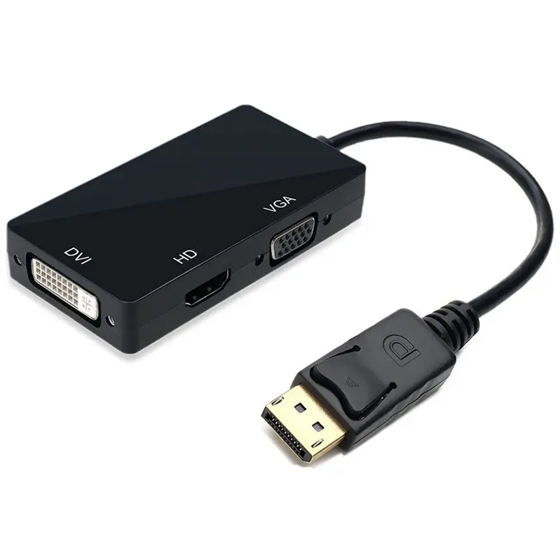 Многофункциональный 3 в 1 адаптер displayport DP папа-HDTV DVI VGA мама 4k конвертер адаптер DP кабель 1080P для ПК ноутбука