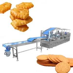 Máquina automática para hacer galletas, equipo de horneado de alta capacidad, dura y suave