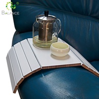 Organisateur de canapé portable avec porte-gobelet, plateau pour accoudoir de chaise, support pour télécommande de télévision, table pour accoudoir de canapé, plateau pour boissons