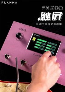 Unité d'effets de guitare électrique <span class=keywords><strong>FLAMMA</strong></span> FX-200 avec interface tactile Haut-parleur Fabriqué dans le Hunan Métal et plastiques - Product Image 3