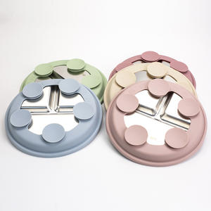Ensemble de vaisselle <span class=keywords><strong>pour</strong></span> enfants transfrontalier : Assiette à ventouse divisée en acier inoxydable 304, base en silicone anti-chute, <span class=keywords><strong>pour</strong></span> des repas plus sûrs <span class=keywords><strong>pour</strong></span> bébé. - Product Image 5