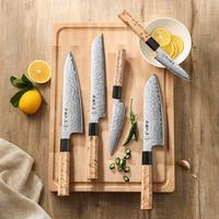 Professioneel koksmes Japans Aogami Blue Steel No.2 koolstofstaal Damascus staal scherpe keukenmessen