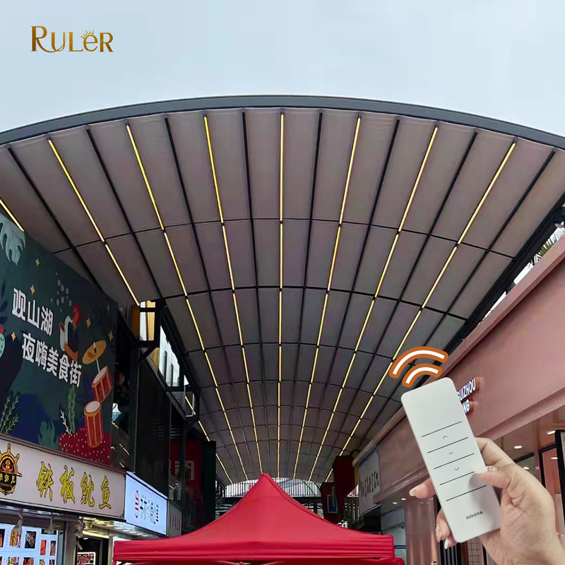 Fully Outdoor Terrace Roof Retractable Sliding