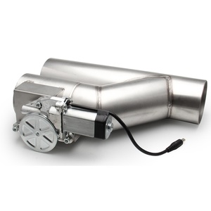 SPEEDRACING TP-1002 Système d'échappement universel en acier inoxydable 76 mm en Y à soupape unique contrôlée électroniquement - Product Image 1