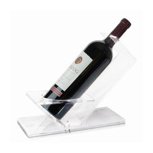 Porte-bouteille à <span class=keywords><strong>vin</strong></span> en lucite de luxe avec base en marbre, présentoir en acrylique transparent pour table, bar, cave à <span class=keywords><strong>vin</strong></span> ou cadeau pour la maison - Product Image 4