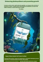 Engrais concentré de protéines de poisson hydrolysées enzymatiquement, soluble dans l'eau, pour application foliaire agricole, brun