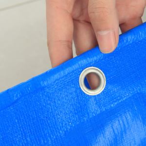 Bâche imperméable épaisse et résistante, multi-usages, bleue et <span class=keywords><strong>orange</strong></span>, en PE, personnalisable - Product Image 4