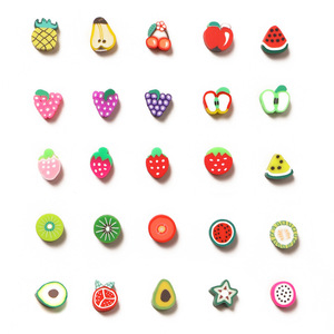 <b>Polymer</b> Clay Fruit Series Loose Beads DIY Jewelry Making Material Kit Bracelet Necklace Accessories Scattered Beads - Product Image 5