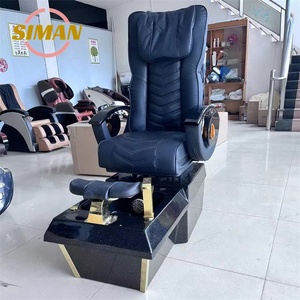 Siman Silla de pedicura sin plomería masaje eléctrico de lujo profesional negro dorado cómodo Venta caliente - Product Image 6