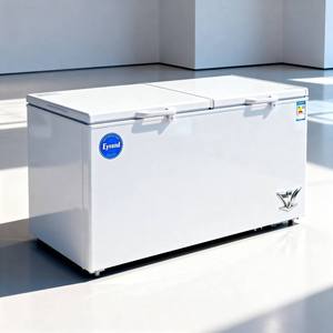Congélateur coffre commercial polyvalent compact à couvercle supérieur verrouillable en acier inoxydable certifié CE ETL numérique - Product Image 6