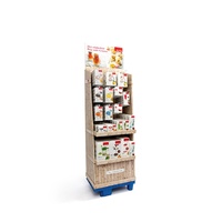 Support d'affichage personnalisé pour les points de vente de produits capillaires, présentoir en carton pour shampooing, présentoir de vente au détail en carton ondulé