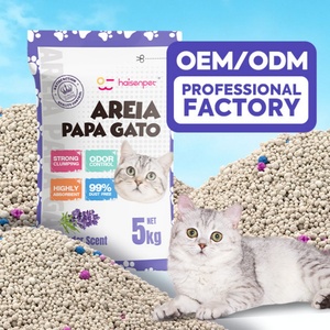 Arena para Gatos de Bentonita Aglomerante Fuerte con Control de Olores, con Fragancia Personalizada de Fábrica (Café, Limón, Manzana, Lavanda), en Empaque de 5L-4kg y 10L-8kg - Product Image 1