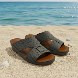 Custom Arabic <b>slippers</b> for Men High Quality Men Arabic Sandals Exotic Leather <b>Slippers</b> Luxury Factory Outdoor Ramadan - Product Image 1