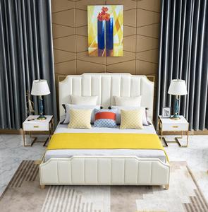 Nouveau design <span class=keywords><strong>italien</strong></span> meubles ensembles de chambre à coucher de luxe king size <span class=keywords><strong>lit</strong></span> plateforme moderne de <span class=keywords><strong>lit</strong></span> de luxe - Product Image 2