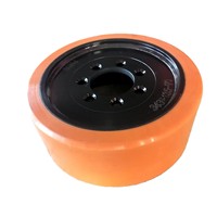 Roue motrice en polyuréthane 0029903814 |   Remplacement pour les chariots à bras télescopiques Linde R14/R16/R20 |   Pneu de traction en PU à haute résistance à l'usure