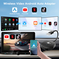 Adaptador automático inalámbrico Android con Video Carplay Adaptador inalámbrico con cable Android Auto a Dongle inalámbrico