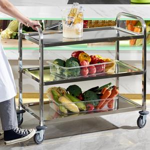 <b>serving</b> cart <b>trolley</b> luxury tea <b>serving</b> <b>trolley</b> home stainless steel 3 tier multifunction food <b>serving</b> <b>trolley</b> - Product Image 2