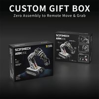Kit de Construcción de Brazo Robótico Técnico, Bloques de Construcción STEM, Juguete Educativo, Versión Mejorada, Modelo Controlado por Aplicación Remota