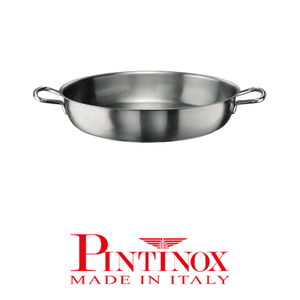 Pintinox Braising <b>Pan</b> Two Handles Stainless Steel 28 x 5.5 h cm Catering Supplies Wholesale Restaurant Supplies - Product Image 4