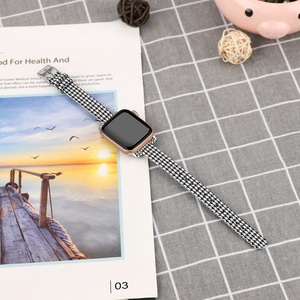 <span class=keywords><strong>Cinturino</strong></span> per bracciale con fibbia in metallo <span class=keywords><strong>argento</strong></span> per <span class=keywords><strong>Apple</strong></span> <span class=keywords><strong>Watch</strong></span> 38mm 40mm 42mm 44mm <span class=keywords><strong>cinturino</strong></span> per orologio in tela di Nylon sottile - Product Image 4