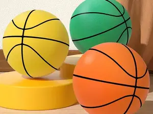 Silent Mute Basketball 7 Kids Indoor Frame Training Large Sponge Pat Basketball