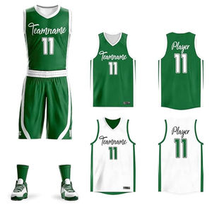 Paket seragam basket penuh, Quickdry tersublimasi reversibel warna merah desain seragam basket Eropa - Product Image 2