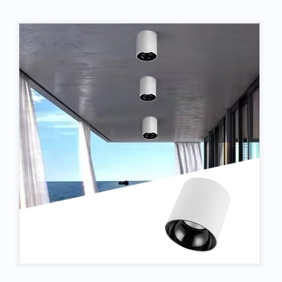 Ecolux 15W Modern Design LED Housing 10 Watt LED Spot Downlights Surface Mounted Aluminum Ceiling for Kitchen Home Office