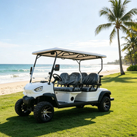 Voiture électrique de tourisme extérieure 6 places, cadre en aluminium, antirouille, étanche IP65, vente en gros