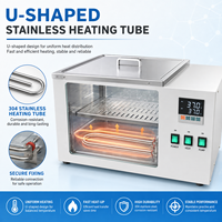 Cenlee Thermostatic Water Bath Dual View LED Display Stainless Steel Circulating Bath untuk Distilasi Pengeringan Konsentrasi Laboratorium
