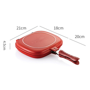 感应友好露营扁平烹饪气体不粘韩国烧烤双面烤盘 - Product Image 6
