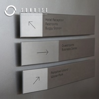 SUNRISE SIGN Manufacturer Custom Building Floor Directional Signage Guide Sign Aluminum Way Finding Signages