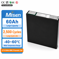 Sel Baterai Lithium Ion Prisma NMC Format Besar Misen 3.7V 60Ah 222Wh dengan Daya Tahan Siklus Panjang untuk Sistem Penyimpanan Energi EV