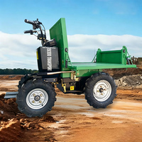 Mini-dumper 500 kg Certifié CE, Brouette Électrique Quatre Roues