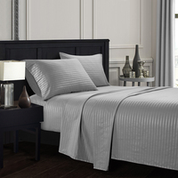 Vente en gros de linge de haute qualité, fournisseur chinois, confort en lin, toutes tailles, 100% coton, coton vert, housse de lit simple, ensemble de literie, coton ajusté