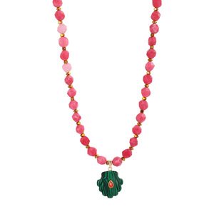 Collier personnalisable en acier inoxydable avec pendentif bohème œil <span class=keywords><strong>de</strong></span> tigre, turquoise et coquillage multiforme, idéal pour les vacances à la plage - Product Image 6