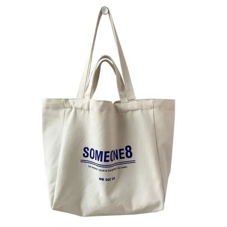 Factory Wholesale Price Custom Tote Organic Canvas Bag Cotton Grocery Shopping Bag Printed Logo