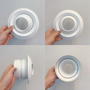 Hiện đại 90 ° 1.5mm HVAC hệ thống Nhôm Điều Chỉnh máy bay phản lực vòi phun 80-500-630mm bên tường không khí Vent khuếch tán đăng ký lưới tản nhiệt để cung cấp - Product Image 2