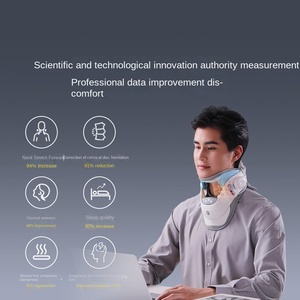 Graphene điện túi khí kéo đẩy cổ massage vật lý trị liệu dụng cụ nén nóng đốt sống cổ vai - Product Image 4