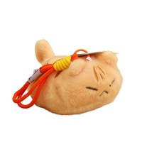 Gantungan Kunci Boneka Kucing Beraroma Lucu, Liontin Tas Kucing Isi Dakron Lembut 4 Inci, Hadiah Boneka Plush Ramah Anak dan Bayi