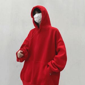 Sweat à capuche d'hiver en RPET brodé sur mesure de haute qualité, tricoté épais et surdimensionné - Product Image 6